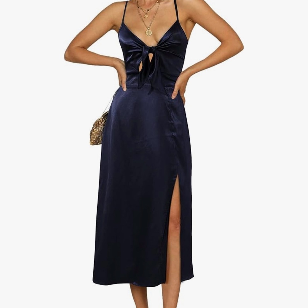 Tank Summer Formal Dress in Dark Blue